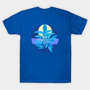 Blue Willow Leaves T-Shirt